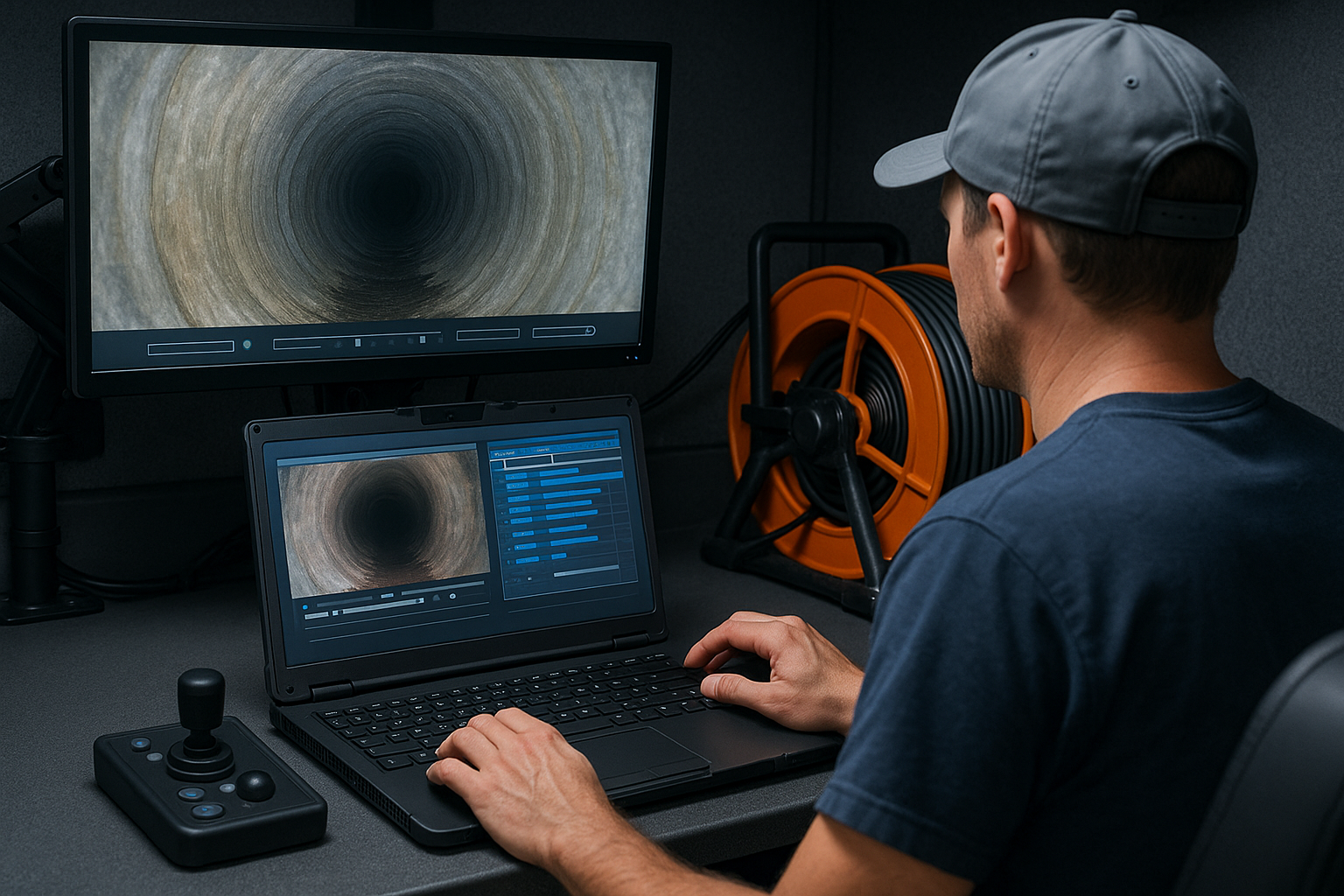 Inspector coding defects while crawler feeds live video