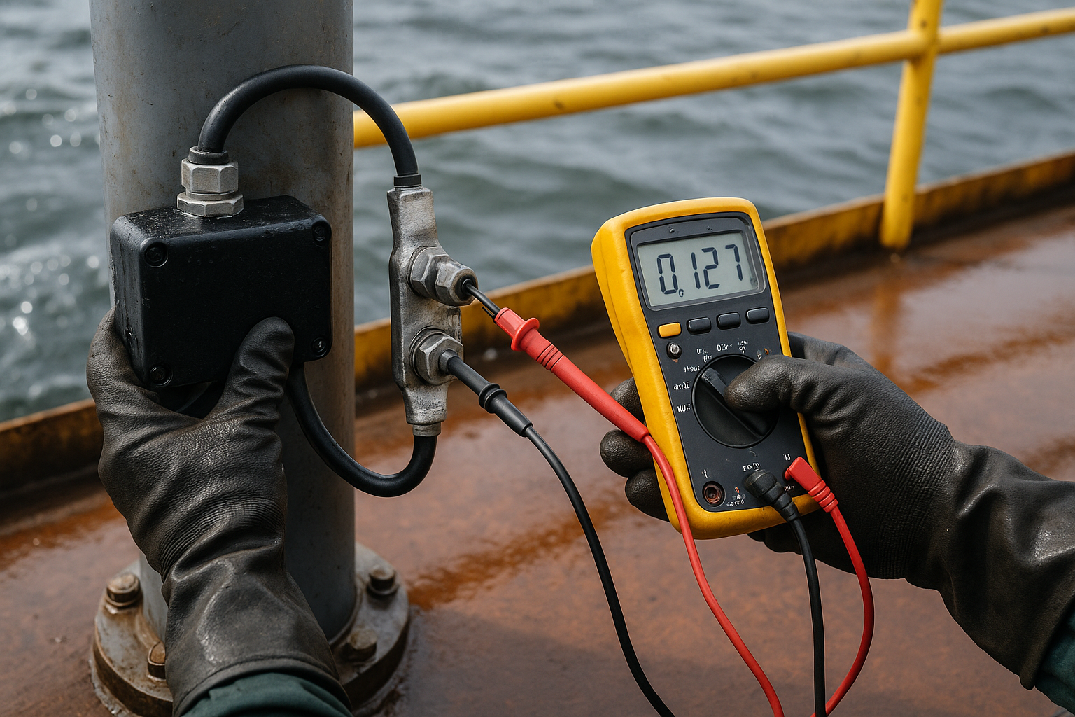 Anode cable termination and continuity testing